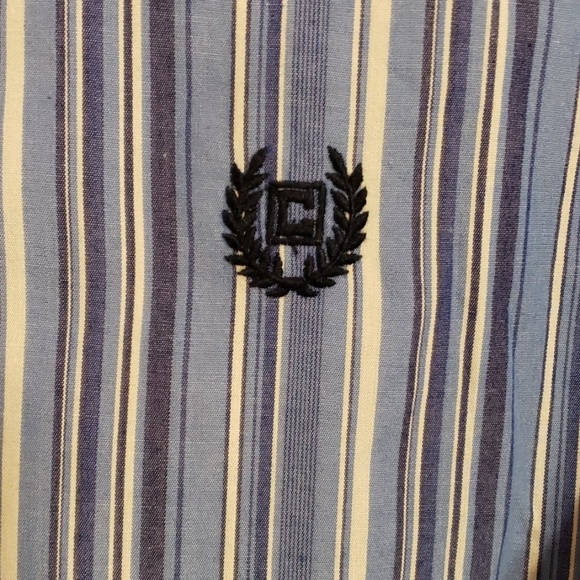 Long sleeve blue striped Chaps button down - Picture 2 of 5